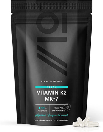 Vitamin K2 MK-7 100mcg - Fermented Natto Based Vegan Vitamin K - Suppo80 Grams