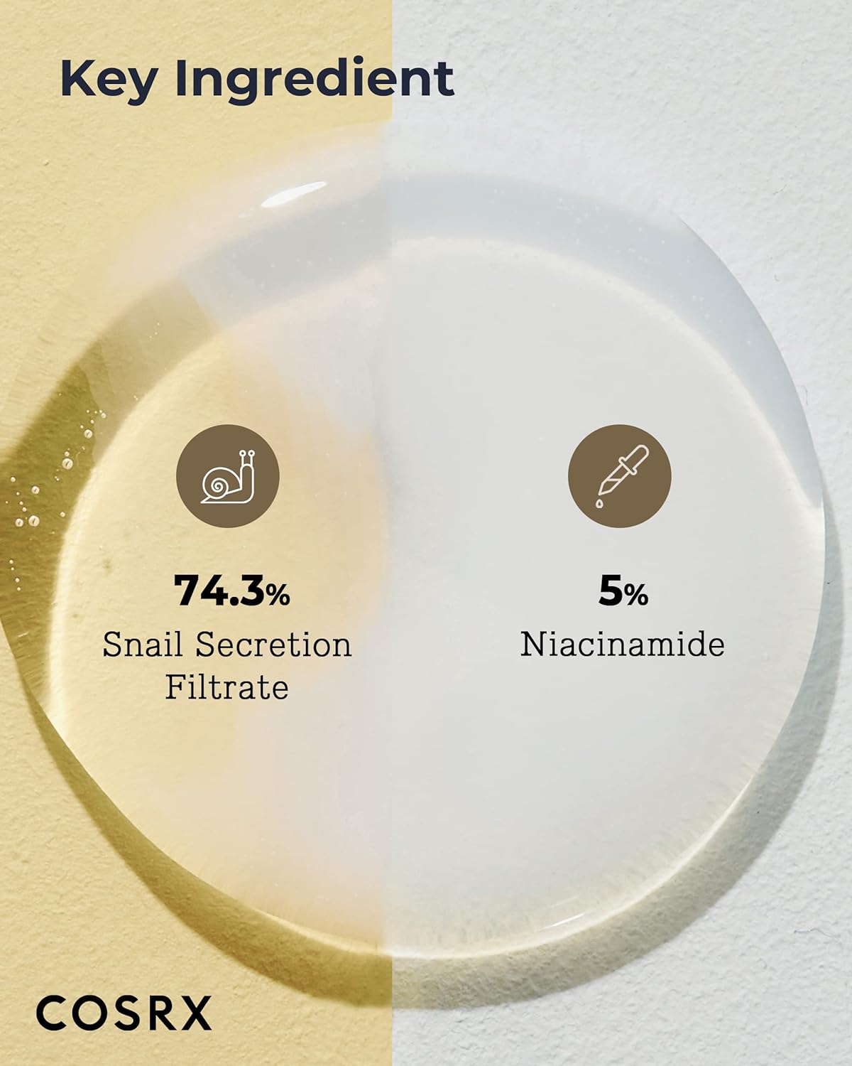 Esupli.com COSRX Niacinamide 5% + Snail Mucin 74% Dual Essence, Anti ag