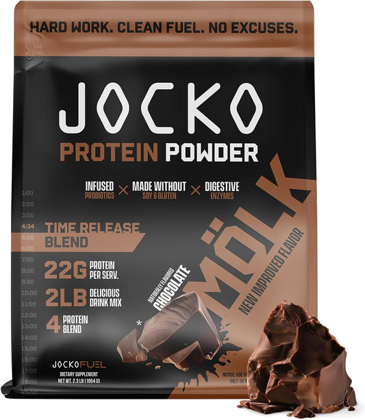 Jocko Fuel 2 Pack Bundle - Chocolate MOLK Protein Powder & RTD Protein