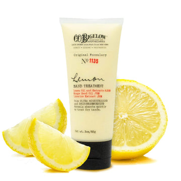 C.O. Bigelow Lemon Hand Treatment No 1135 - Lemon Hand Lotion for Dry Hands with Grape Seed Oil & Lemon Extract, Lemon Scented Lotion for Dry Skin, 3