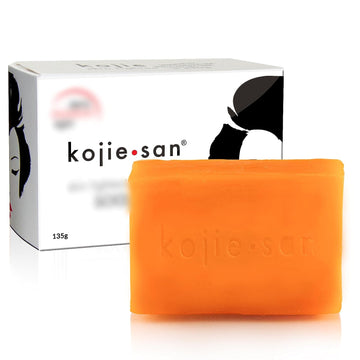 Kojie San Skin Brightening Soap - Original Kojic Acid Soap for Dark Spots, Hyperpigmentation, & Scars with Coconut & Tea Tree Oil 135g Single Bar