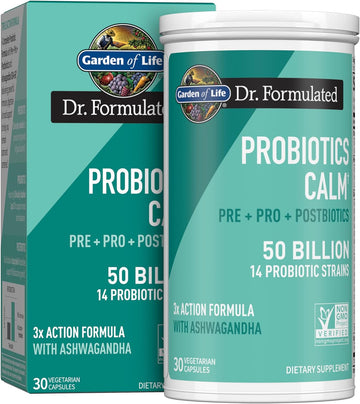 Garden of Life Dr Formulated Calm Daily 3-in-1 Complete Probiotics, Pr