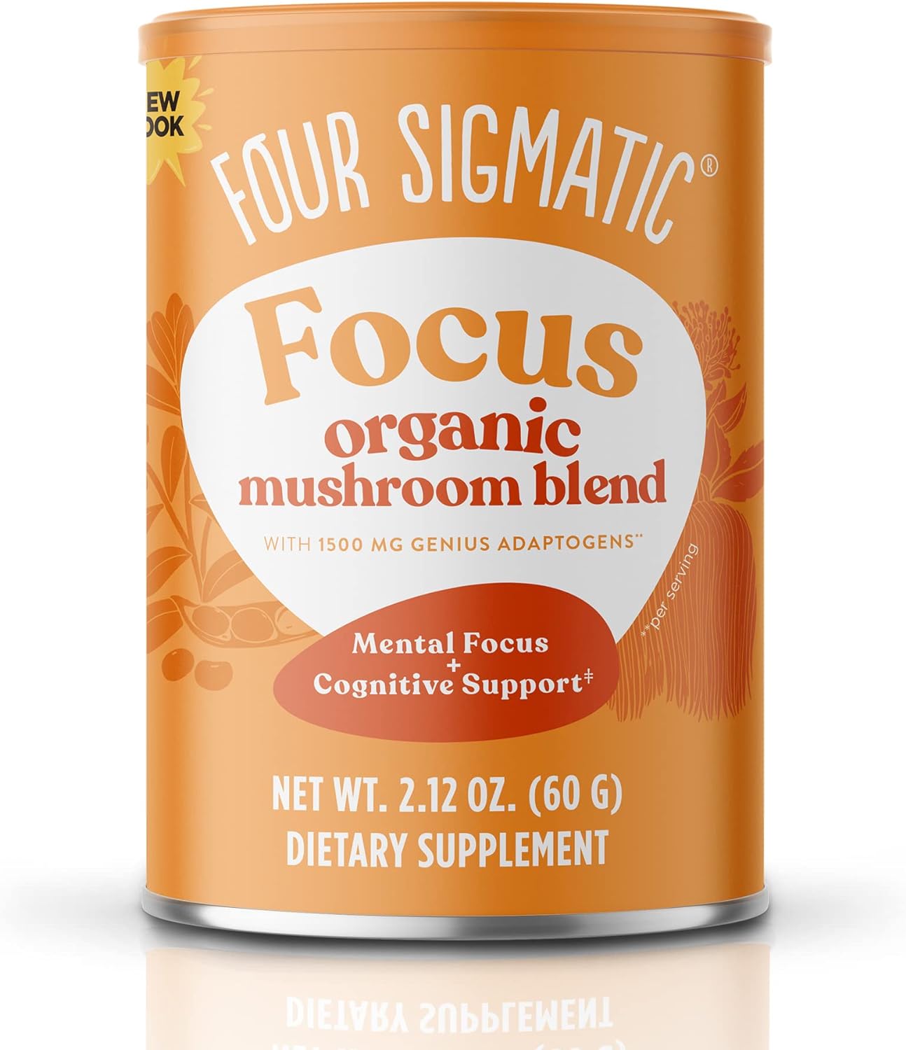 Four Sigmatic Focus Blend 7 Superfoods Adaptogen Blend Mix With Lion'S