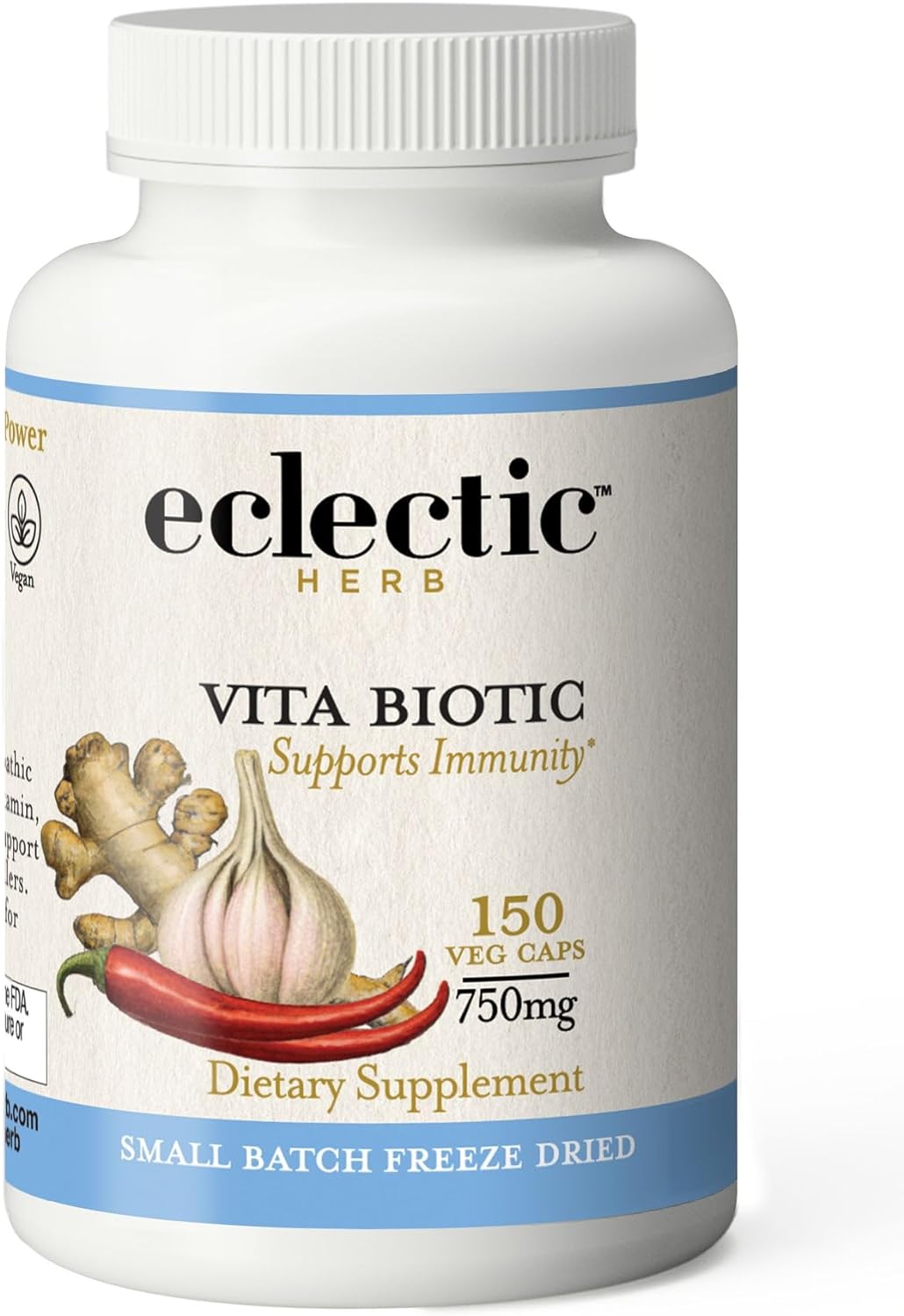 Eclectic Institute Vitabiotic Immune New in Capsules, 150 Non-GMO veg