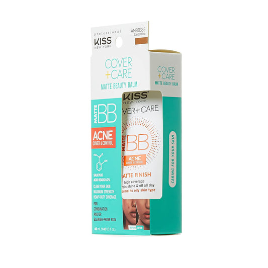 KISS Cover + Care Acne Control Matte Finish Beauty Balm- AMBB335 (Matte-Cappuccino)