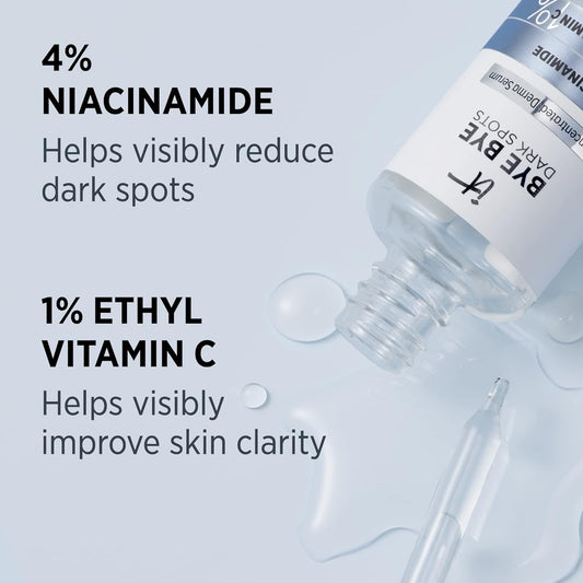 IT Cosmetics Bye Bye Dark Spots 4% Niacinamide Serum - Visibly Reduces Dark Spots & Improves Skin Clarity In 8 Weeks - With 1% Ethyl Vitamin C - For All Skin Types - 1