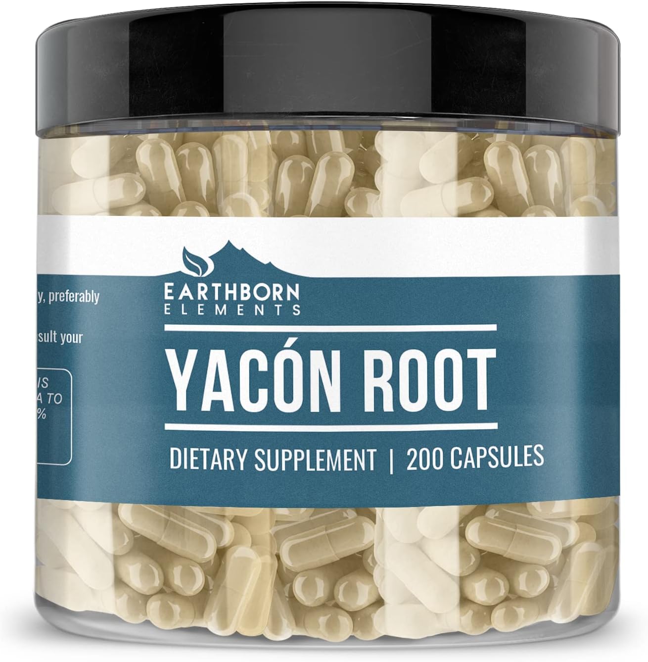 Earthborn Elements Psyllium Husk and Yacon Root Bundle, 200 Capsules, 