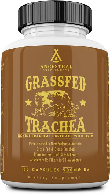 Ancestral Supplements Grass Fed Beef Bovine Tracheal Cartilage Supplem