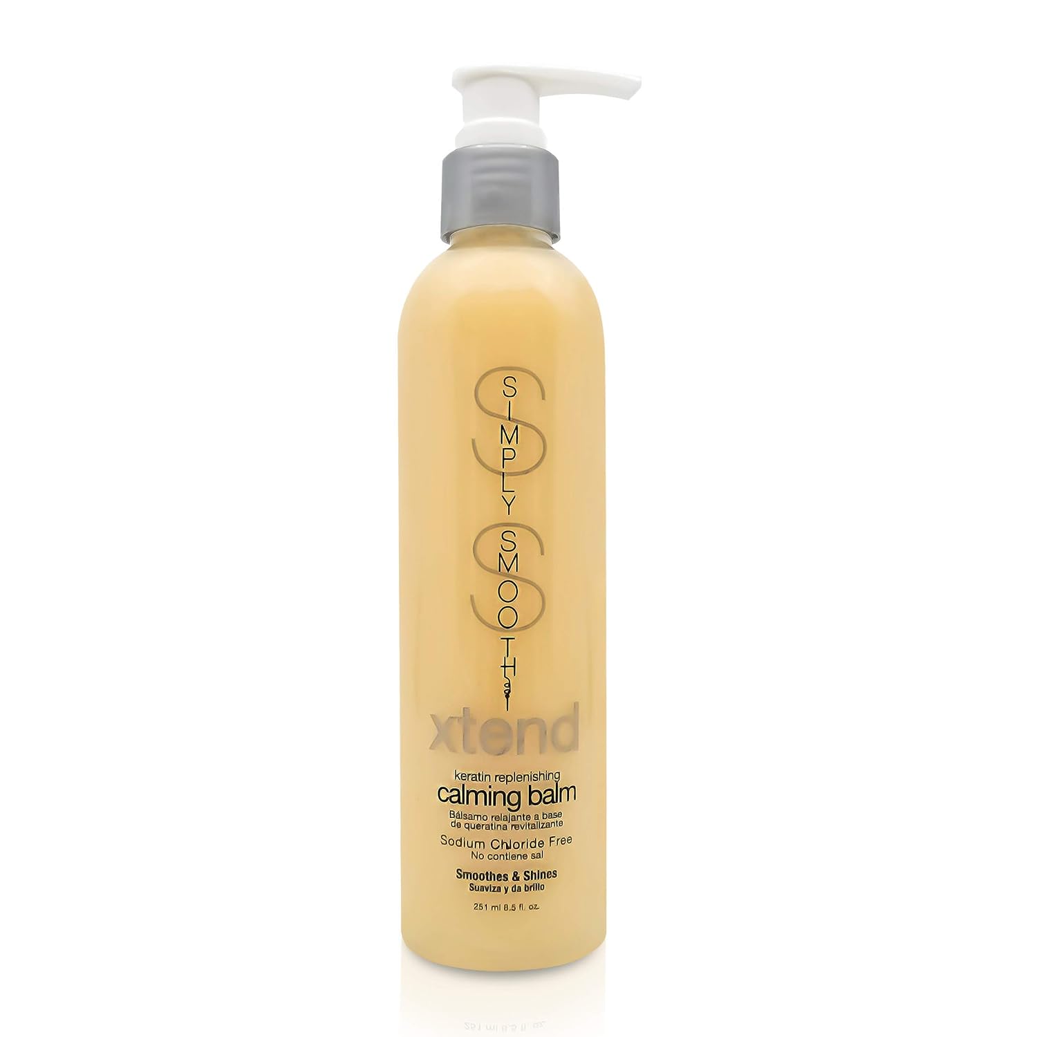 Simply Smooth Xtend Keratin Replenishing Calming Balm Smoothing Or Curling Balm 1-Day Frizz Free Blowout Treatment Keratin & Collagen Infused To Repair Dry, Damaged, Unmanageable Hair 8.5