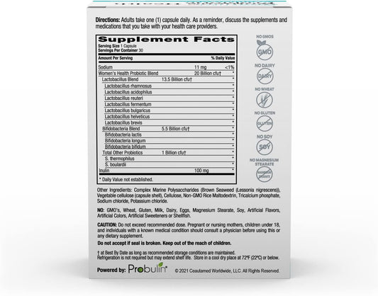 Greens First Female Probiotics For Women - 20 Billion Cfu, Digestion &1.48 Ounces