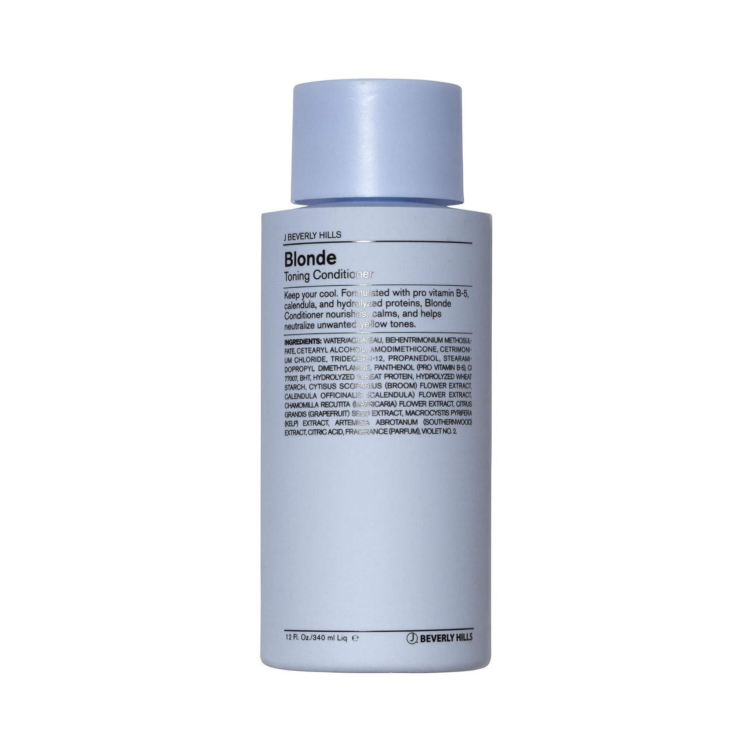 J Beverly Hills Blue Blonde Toning Conditioner with Vitamin B5 to Tone Brassy Hair, (12 , 32 )