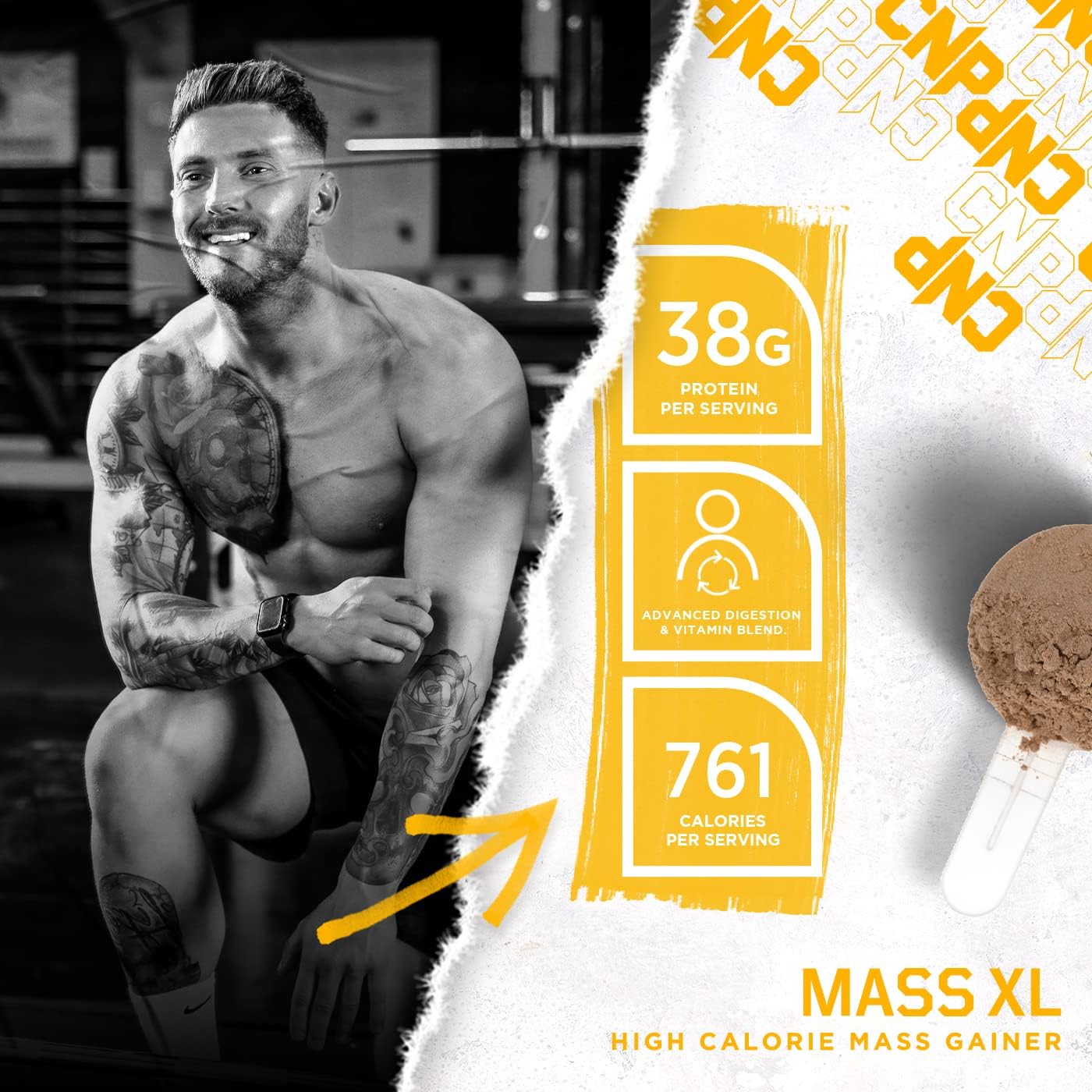 CNP Professional Mass and Mass XL, High Calorie Lean Mass, Muscle & Bu