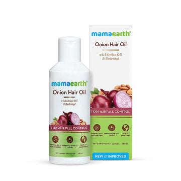 MAMAEARTH Onion Oil for Hair Growth & Hair Fall Control with Redensyl 150ml