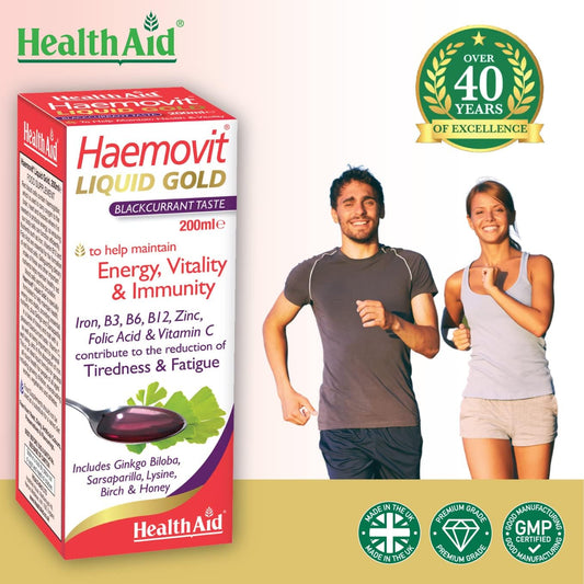 HealthAid Haemovit Gold Tonic Liquid 200ml

SIZE: 200 ml (Pack of 1)249.48 Grams