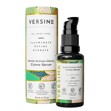 Versine Brightening Serum for Dry or Sensitive Skin | Pregnancy Safe | Powerful Hydrating Active Ingredients | Dye & Fragrance Free | Vegan | OBGYN & Derm | 1