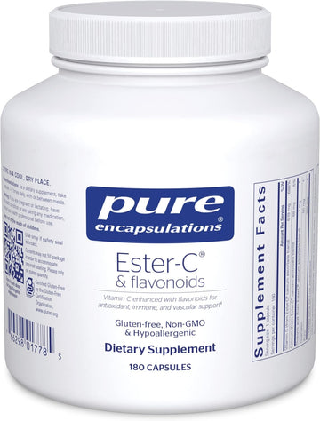 Pure Encapsulations Ester-C & Flavonoids | Vitamin C Supplement for An