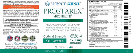 Approved Science® Prostarex - Support Prostate Health, Strengthen Blad