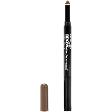Maybelline Brow Define and Fill Duo 2-in-1 Defining Pencil with Filling Powder, Medium Brown, 0.021