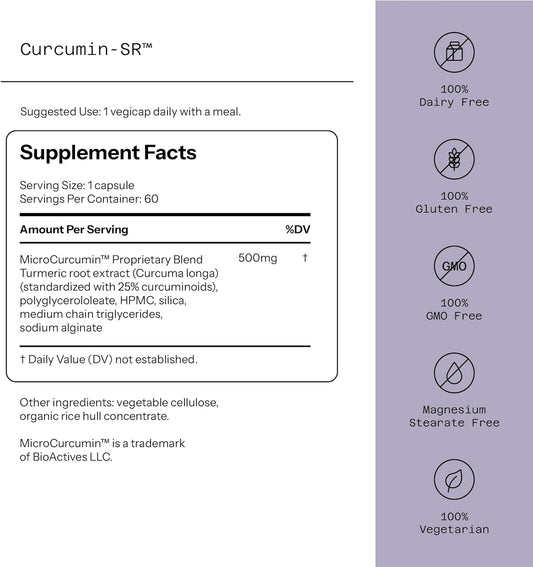 Quality of Life - Healthy Aging - Inflammation Support - Curcumin-SR -