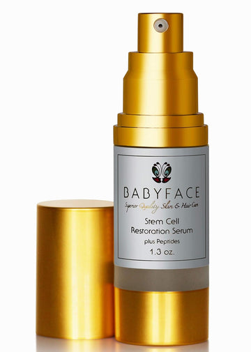 Babyface Vegan Stem Cell Serum Anti Aging Regeneration Formula, Collagen Activator Plant Based Cultures, Matrixyl 3000 Peptides (1.3 .)