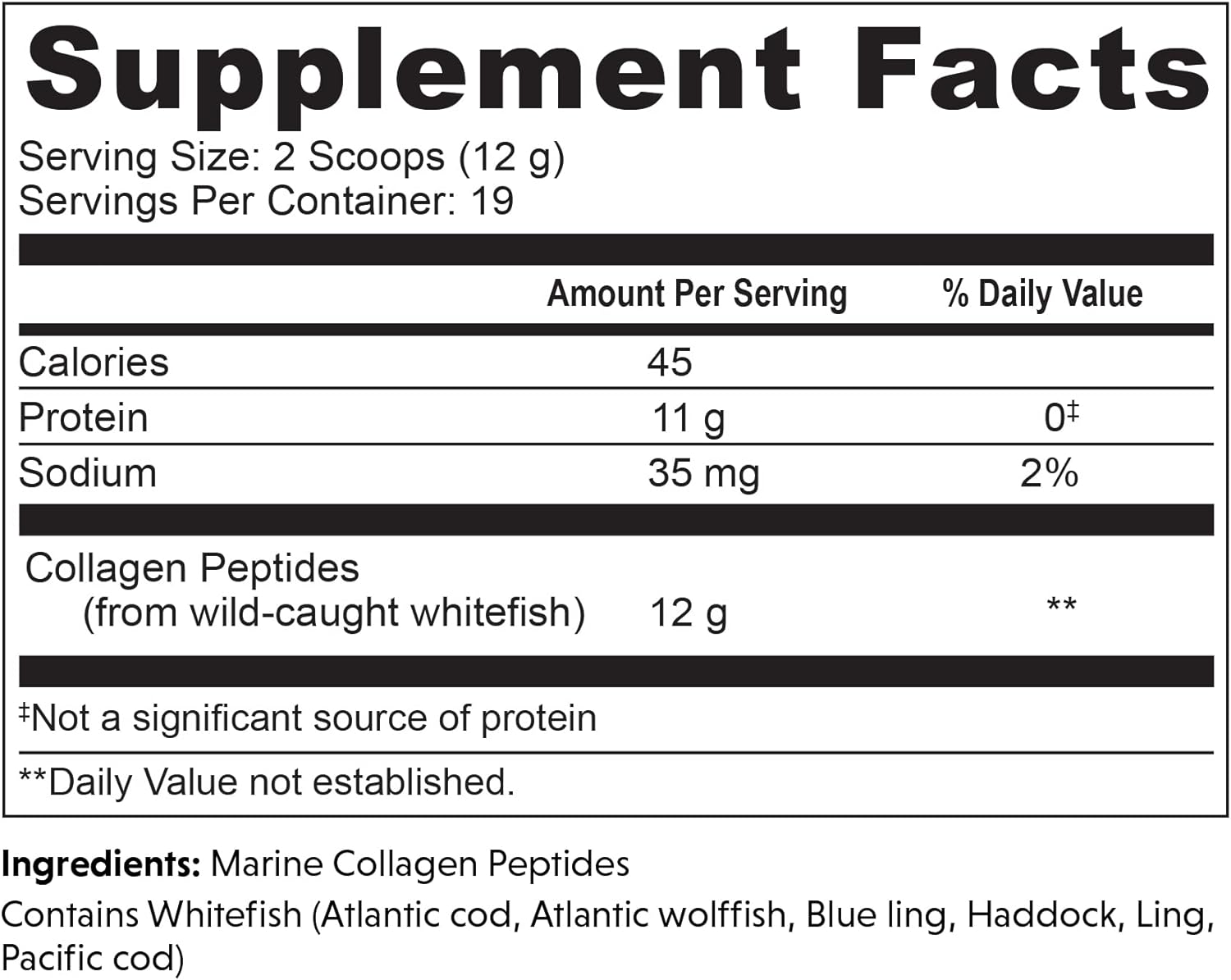 Great Lakes Wellness Marine Collagen Peptides - Unflavored -