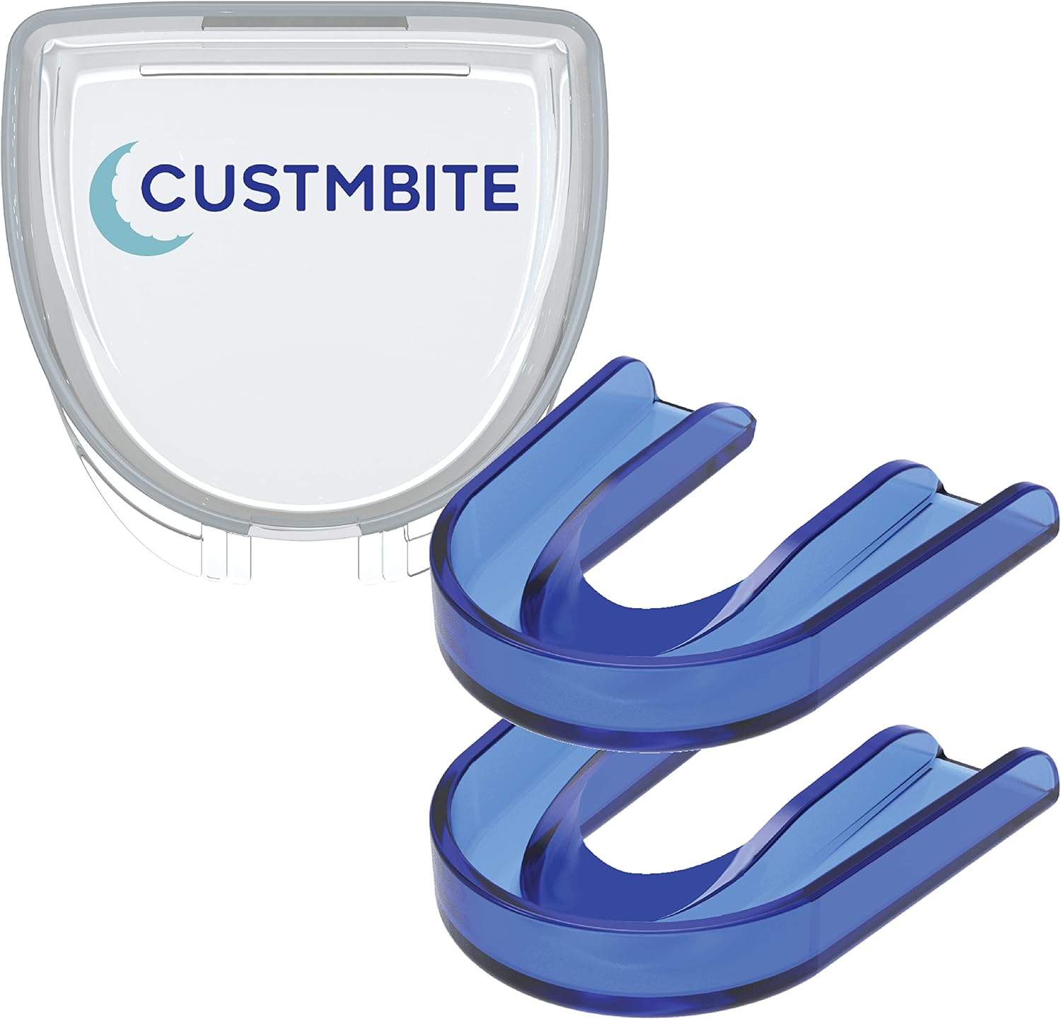 CustMbite Night Guard for Kids, Custom Fit Kids Mouth Guard for Teeth Grinding, Clenching, and Bruxism - Blue, 2 Pack