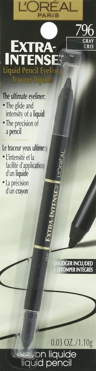 L'oreal Extra-intense Liquid Pencil Eyeliner, Gray, 0.03- (Pack of 5)