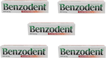 Benzodent Dental Pain Relieving Cream, 1  - Buy Packs and SAVE (Pack of 5)