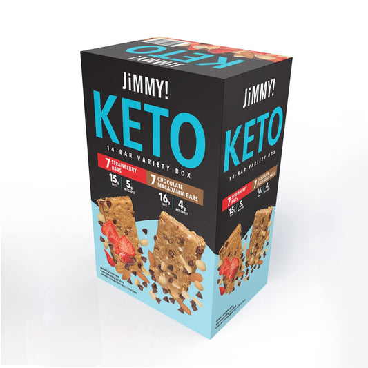 JiMMY! Keto Protein Bar, Keto Friendly, Variety Pack, 14 Count - Varie