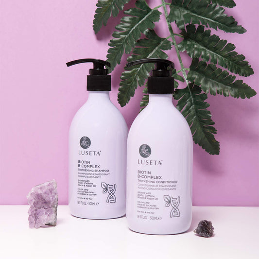 Luseta Biotin B-Complex Thickening Conditioner for Hair Growth and Strengthener - Hair Loss Treatment for Thinning Hair With Biotin Caffein and Argan Oil for Men & Women - All Hair Types 33.8