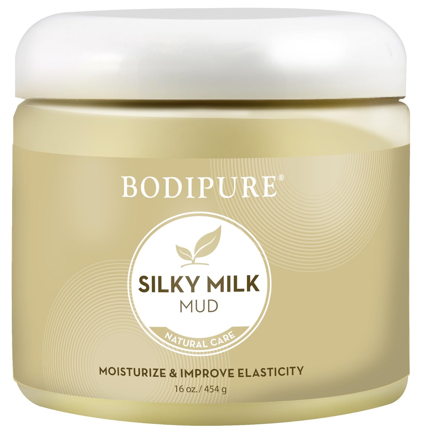Bodipure Silky Milk Mud Mask for Body – Rich in Essential Milk Proteins, and Vitamins – Spa Quality Mud Treatment Moisturizing, and Re-hydrating Dry Skin, 16