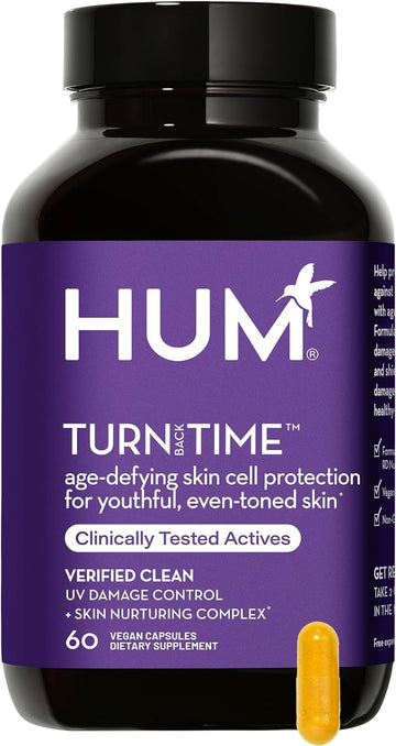 HUM Turn Back Time - Supplement for Youthful Skin with Tumeric, Green