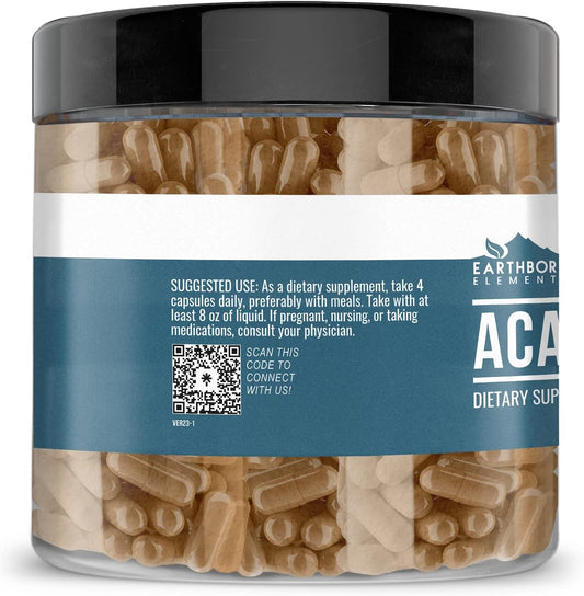 Earthborn Elements Acacia Fiber 200 Capsules, Pure & Undiluted, No Add3.67 Ounces