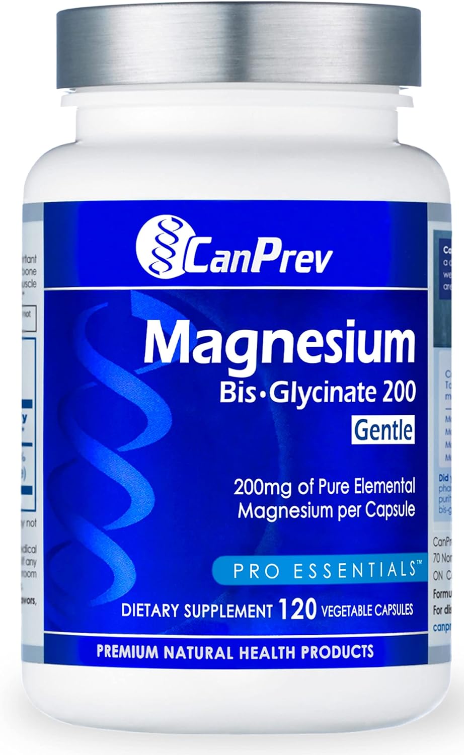 CanPrev Magnesium Bisglycinate Capsules (200 mg) - High Absorption Bis