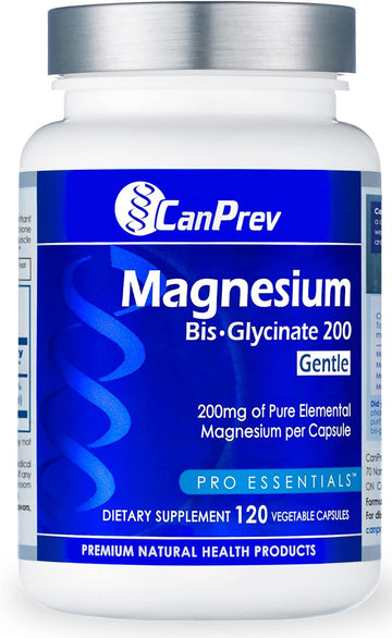 CanPrev Magnesium Bisglycinate Capsules (200 mg) - High Absorption Bis