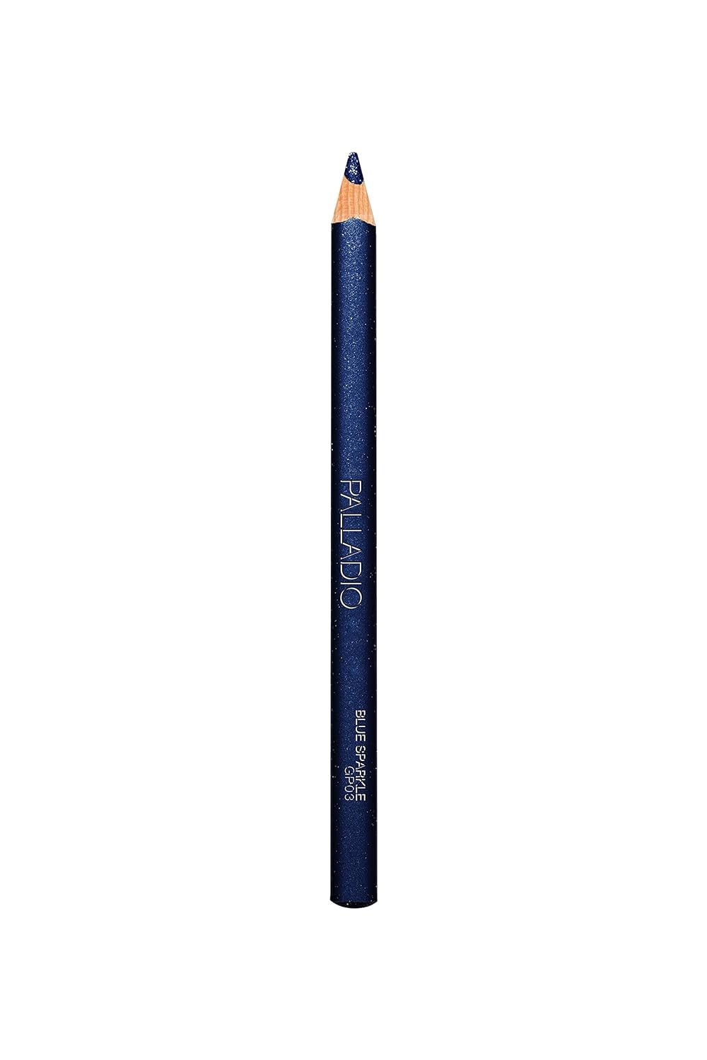 Palladio Glitter Eyeliner Pencil, Longlasting Creamy Cosmetic Pencil, Shimmer Eye Liner, Buttery Smooth Tip, Professional Makeup Glittery Pencil, Sharpenable, Blue Sparkle