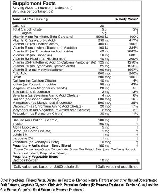 Drs Advantage - Liquid Mega Multivitamins And Minerals 32Oz [Health An