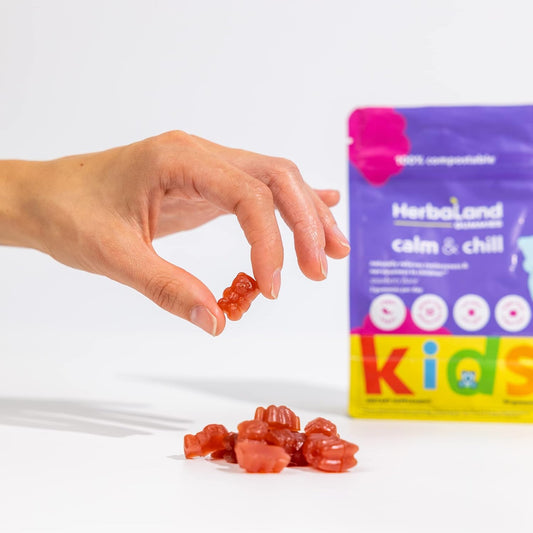 Herbaland Vegan Calm & Chill Gummies for Kids - Contains a Calming Ble