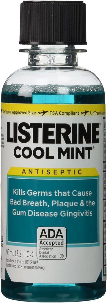 Listerine Cool Mint Antiseptic Mouthwash Travel Size 3.2  (Pack of 6)