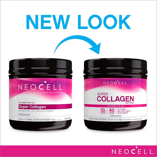 NeoCell Super Collagen Powder, 10g Collagen Peptides per Ser