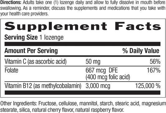 Country Life Methyl B12, Supports Energy & Stamina, 3000Mcg, 120 Lozen