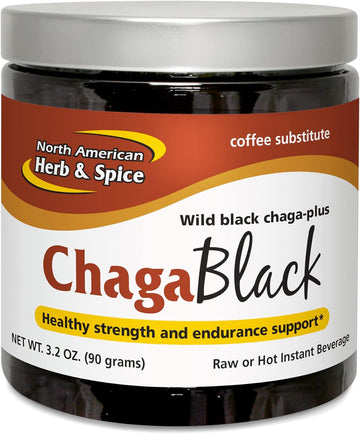 NORTH AMERICAN HERB & SPICE ChagaBlack Tea - 3.2 oz. - Chaga Wild Mush