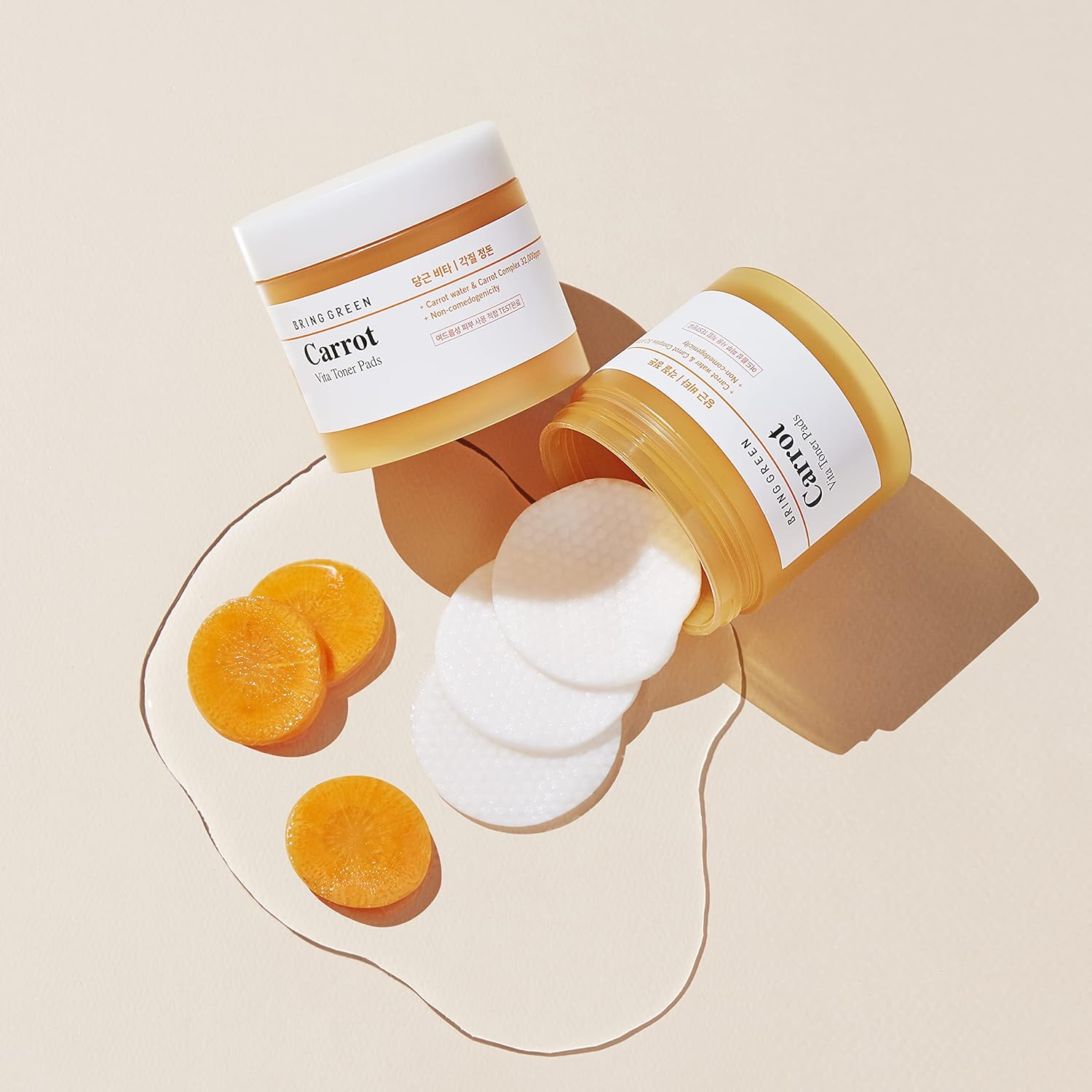 BRING GREEN Carrot Toner Pad - Daily Skincare Routine for Sk