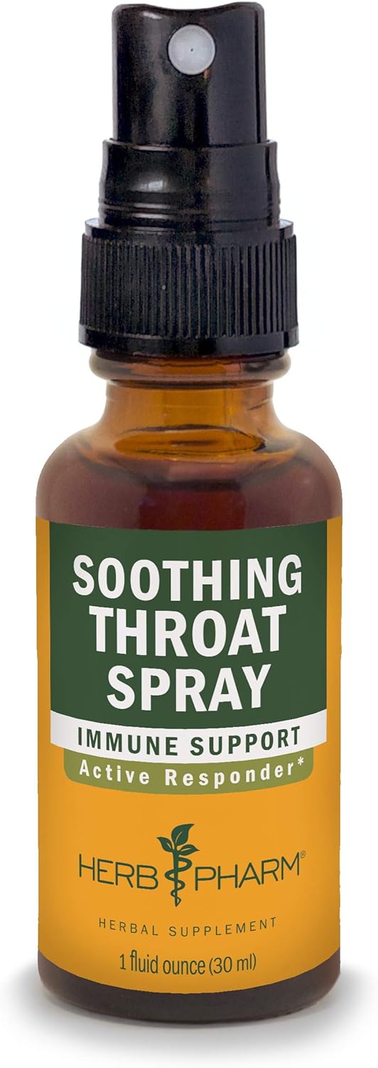 Herb Pharm Soothing Throat Spray Herbal Formula with Echinacea and Pro