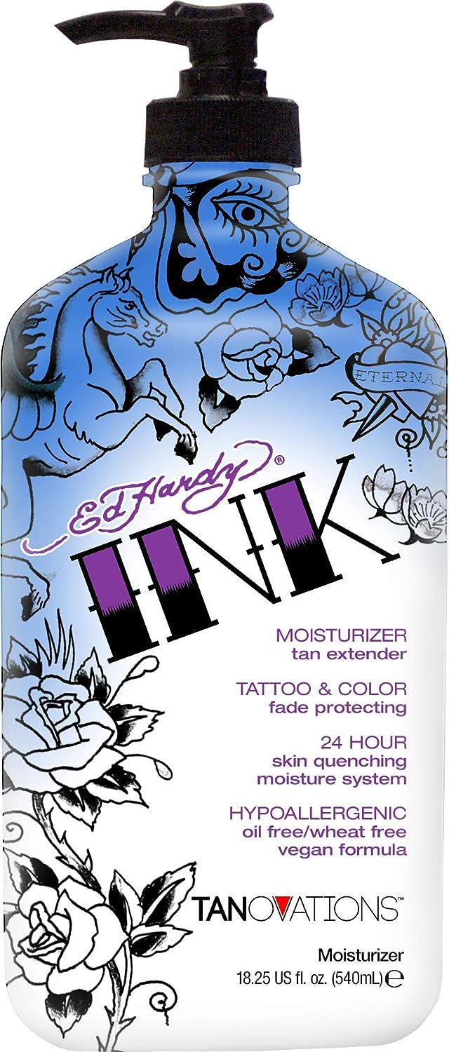 Ed Hardy INK Tattoo & Color Fade Moisturizer Tan Extender 18.75