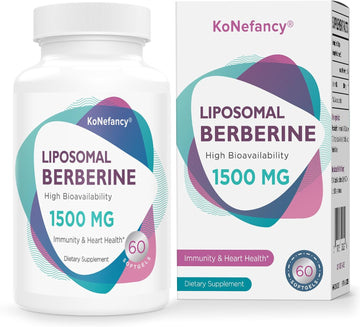 Berberine Hcl Supplement 1500Mg - High Bioavailability Liposomal Berbe