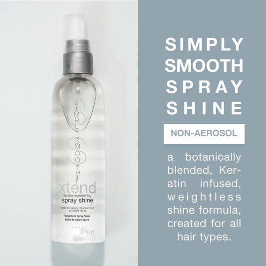 Simply Smooth Spray Shine Weightless Finishing Spray For Brilliant Shine Enhance Color & Highlights Eliminate Frizz, Control Humidity, Provide Heat Protection & Create Soft & Smooth Hair 4