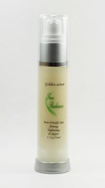 Golden Serum for Skin Tightening, Firming and Sagging Prevention. Has 20% Argireline, Dmae, APT (Marine Algae), Pepha Tight, Hyaluronic Acid, Vitamin C, and Syncoll Paraben Free 50/1.7