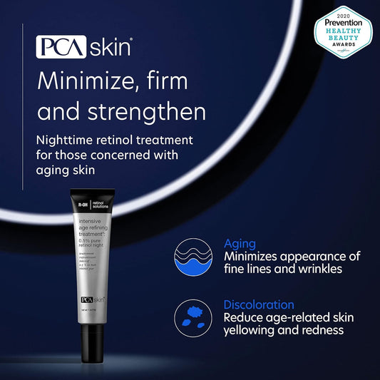 PCA SKIN Intensive Anti Aging Face Serum - 0.5% Pure Vitamin A Retinol Cream for Uneven Skin Tone, Fine Lines & Wrinkles (1 )