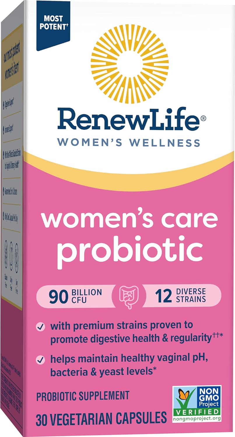 Renew Life Women's Probiotic Capsules, Supports Vaginal, Urinary, Dige